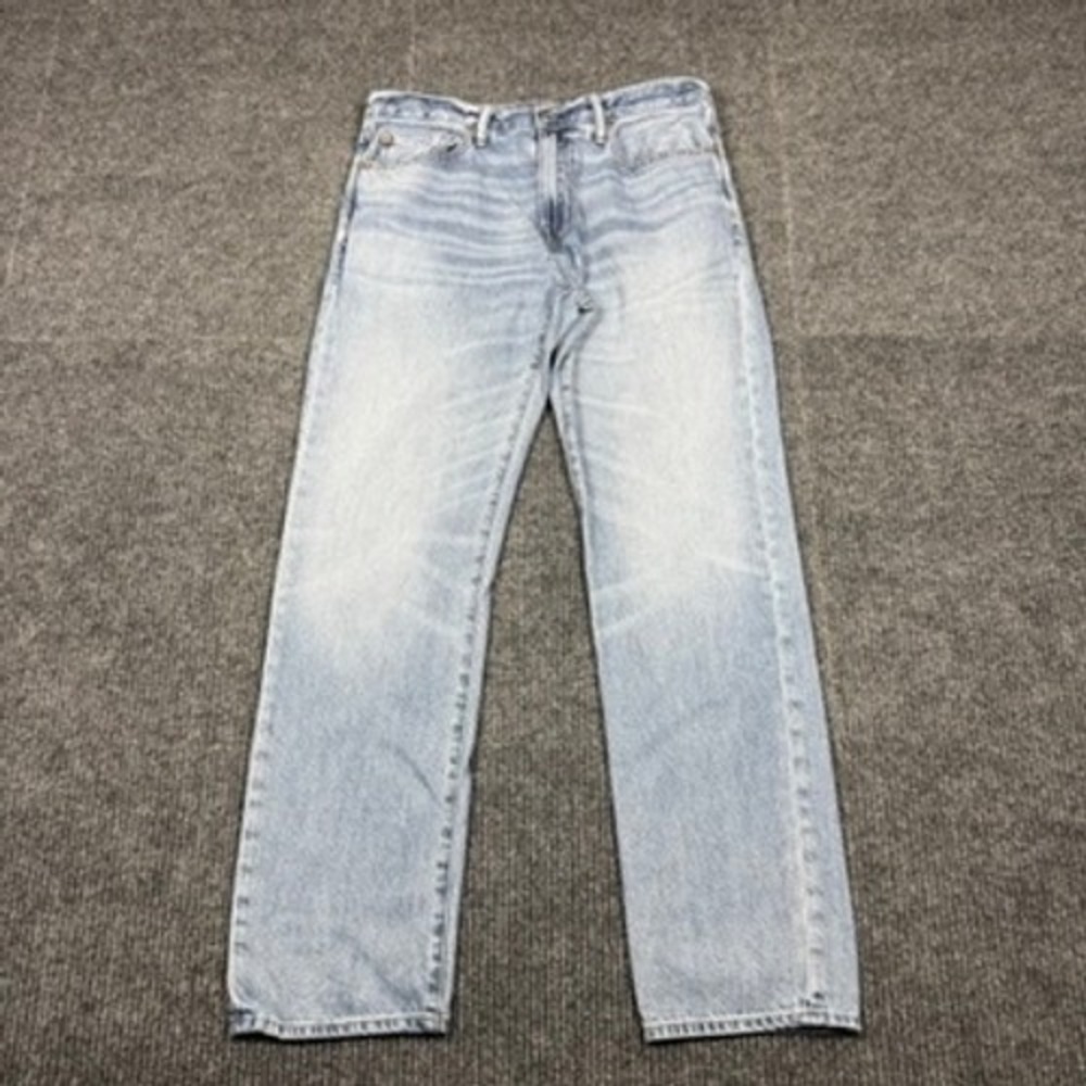 Gap Mens Straight Ultrasoft Denim Jeans Light Wash 32x32 S/737668-00